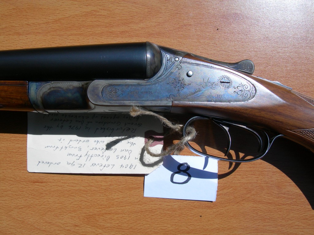 Refurbished Le Fever SXS shotgun with timed ejectors.