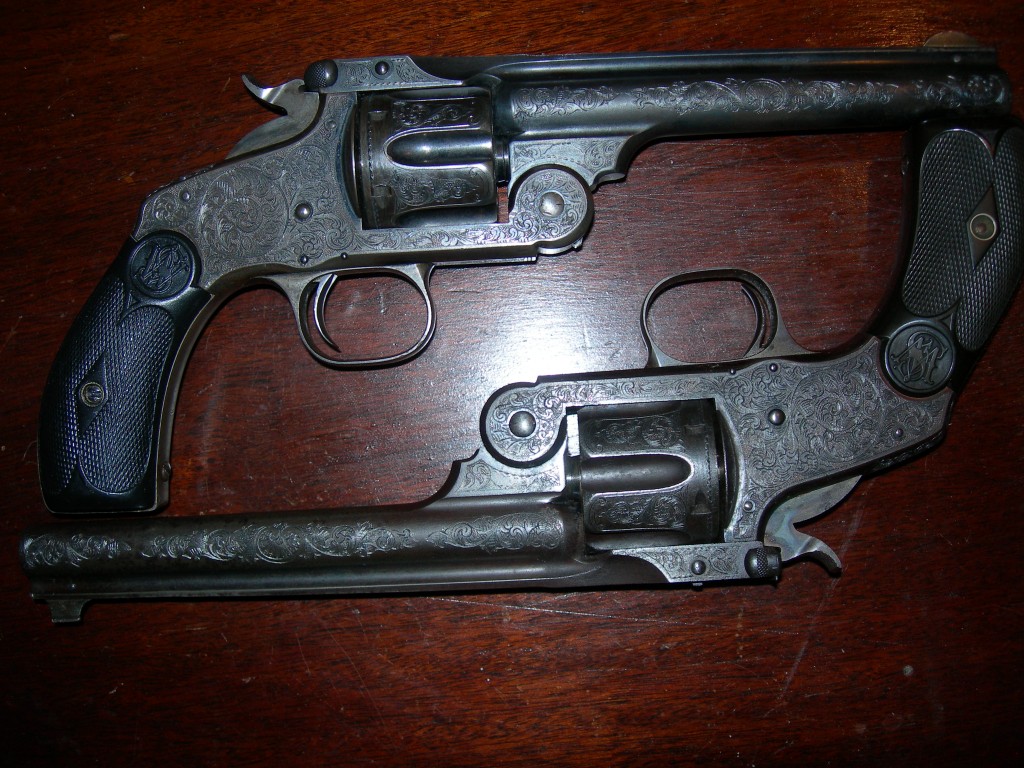 Fully engraved, left as grey guns