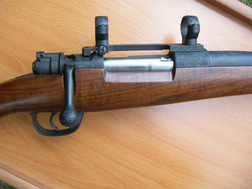 Fully engraved VZ 24 Mauser action.