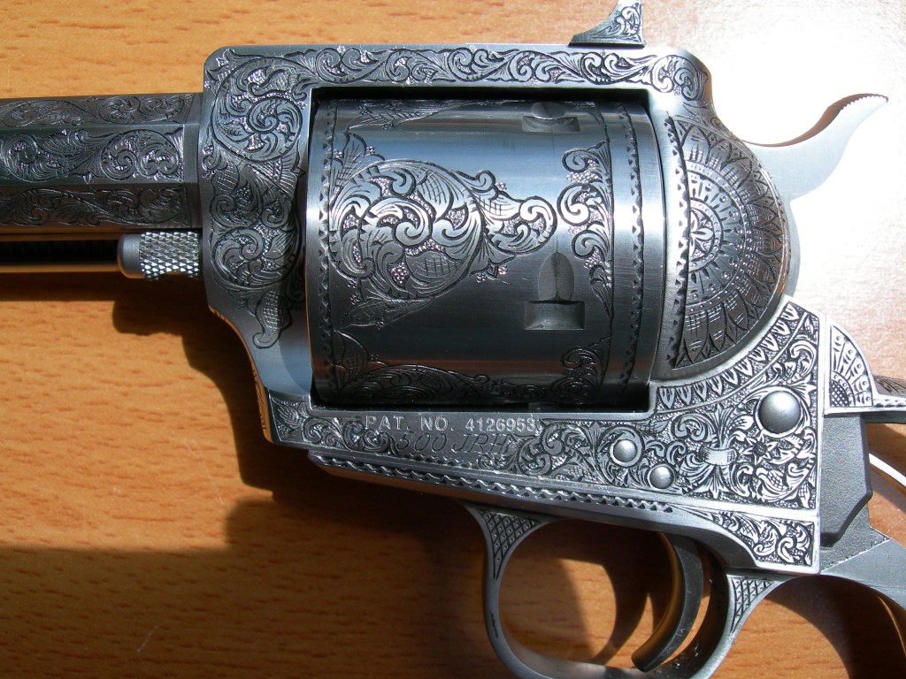 Detail cylinder - big bore revolver engraving
