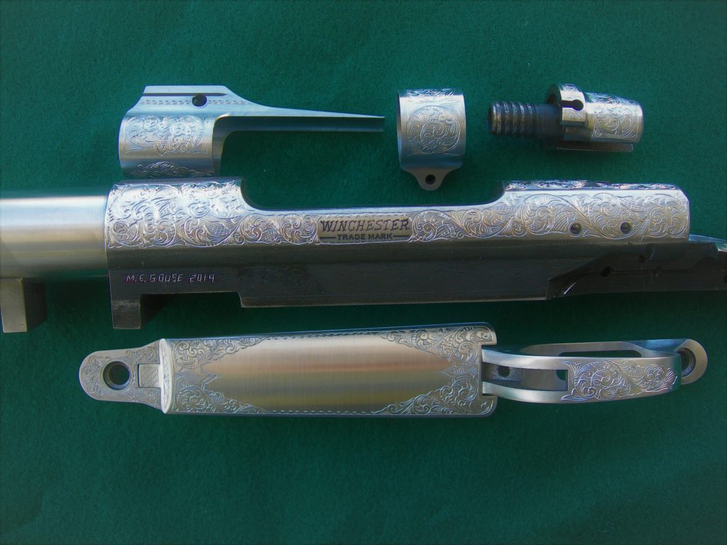 Winchester Model 70 parts in American Scroll